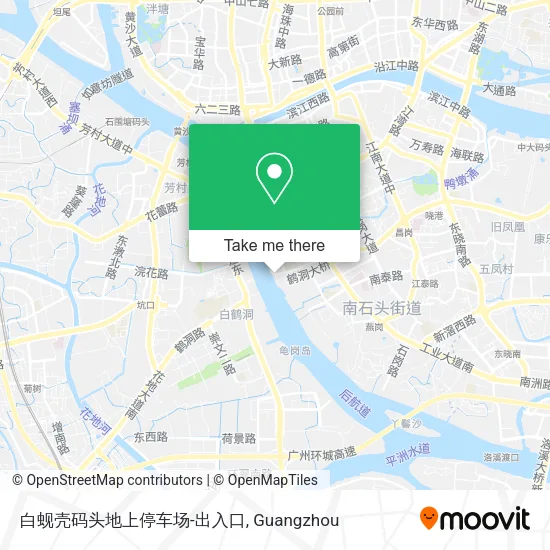 白蚬壳码头地上停车场-出入口 map