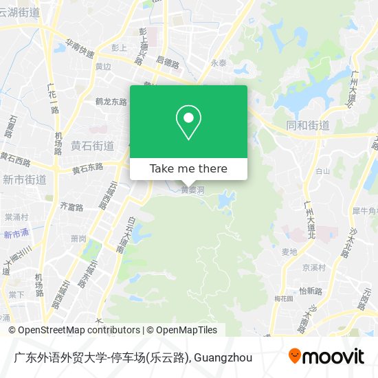 广东外语外贸大学-停车场(乐云路) map
