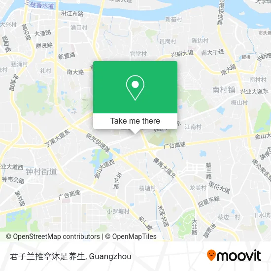 君子兰推拿沐足养生 map