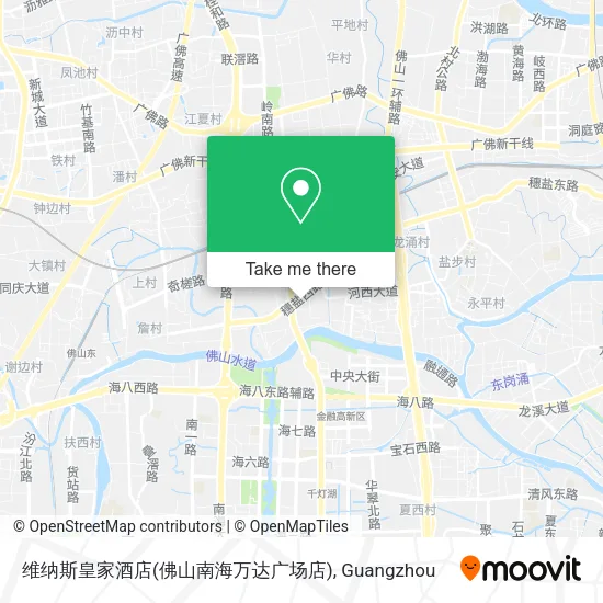 维纳斯皇家酒店(佛山南海万达广场店) map