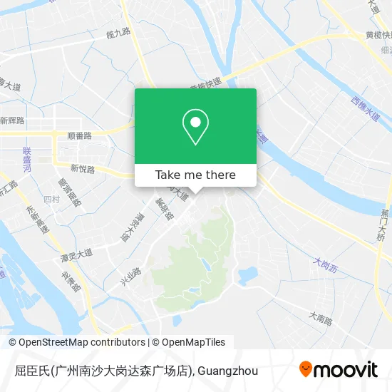 屈臣氏(广州南沙大岗达森广场店) map