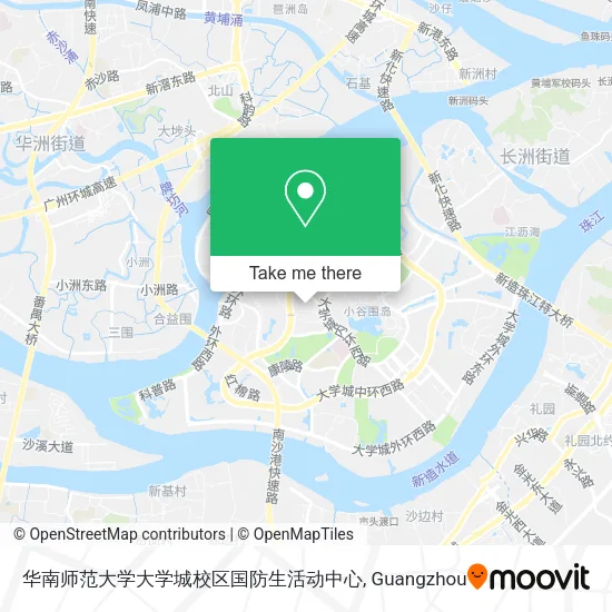 华南师范大学大学城校区国防生活动中心 map