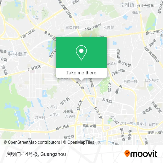 启明门-14号楼 map