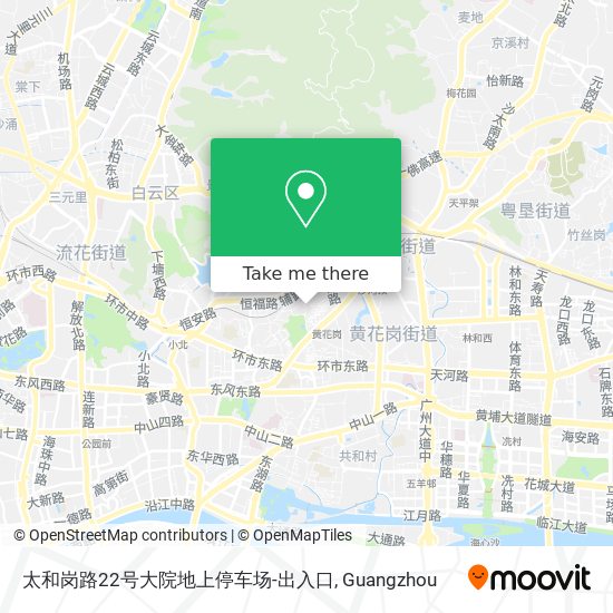 太和岗路22号大院地上停车场-出入口 map