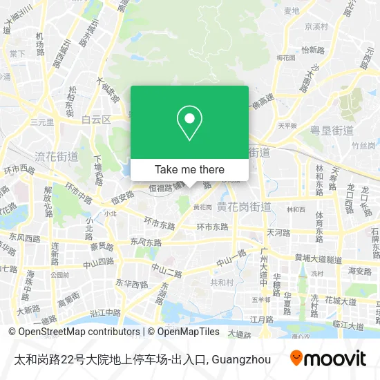 太和岗路22号大院地上停车场-出入口 map