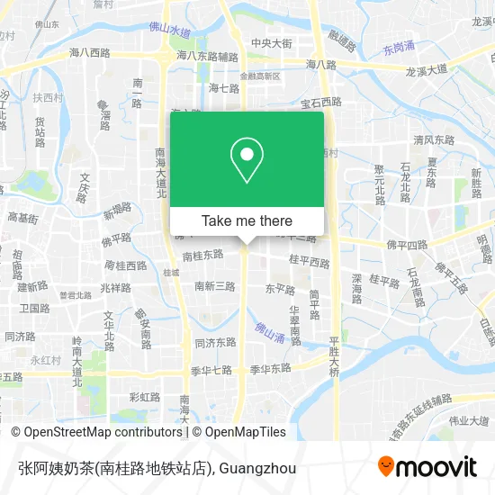 张阿姨奶茶(南桂路地铁站店) map