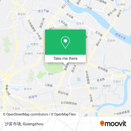 沙富市场 map
