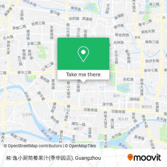 秾·逸小厨简餐果汁(季华园店) map