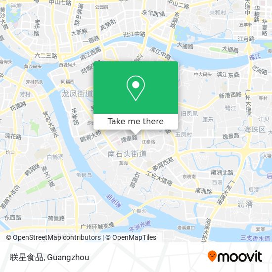 联星食品 map