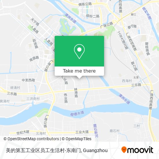 美的第五工业区员工生活村-东南门 map