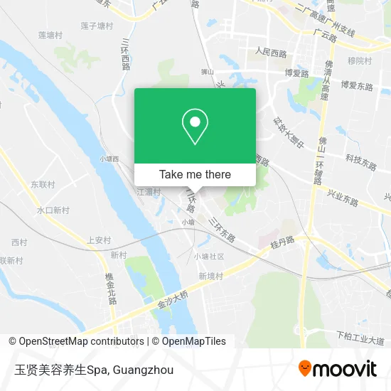 玉贤美容养生Spa map