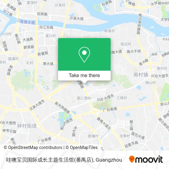 哇噢宝贝国际成长主题生活馆(番禺店) map