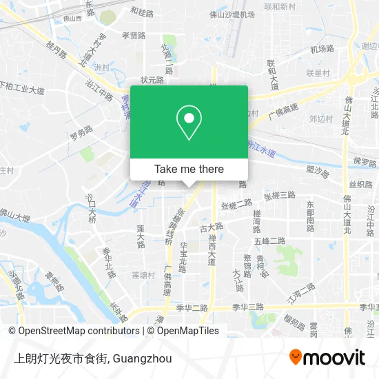 上朗灯光夜市食街 map