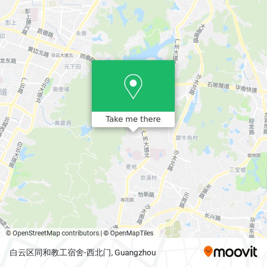 白云区同和教工宿舍-西北门 map