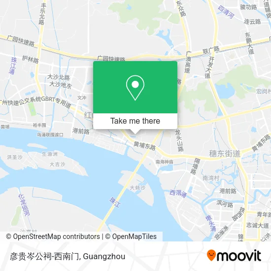 彦贵岑公祠-西南门 map