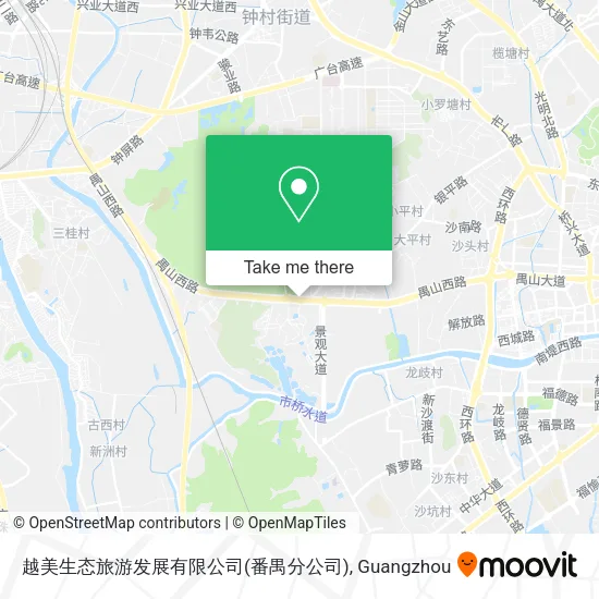 越美生态旅游发展有限公司(番禺分公司) map