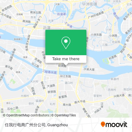 任我行电商广州分公司 map