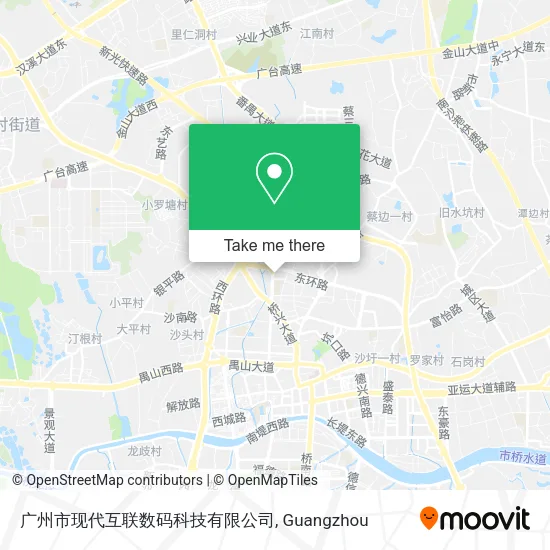 广州市现代互联数码科技有限公司 map
