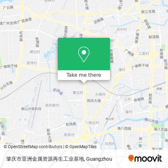 肇庆市亚洲金属资源再生工业基地 map