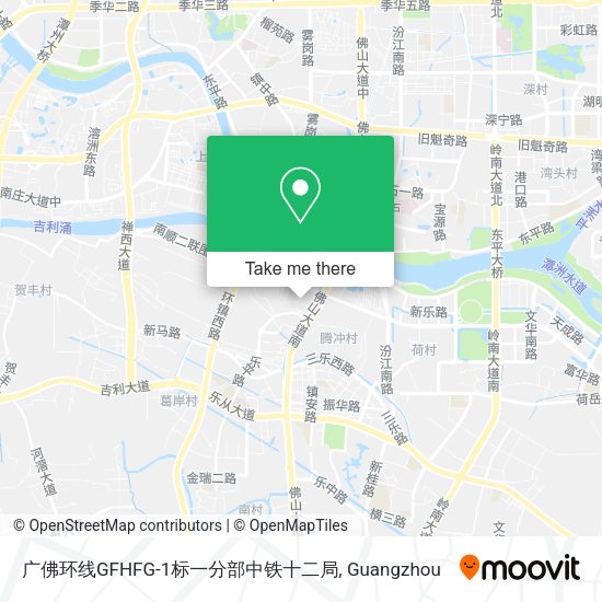 广佛环线GFHFG-1标一分部中铁十二局 map