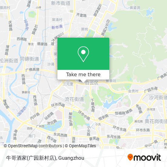 牛哥酒家(广园新村店) map