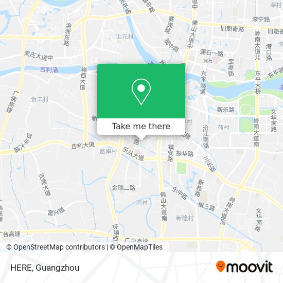 HERE map