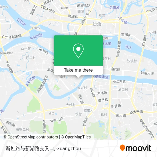 新虹路与新湖路交叉口 map