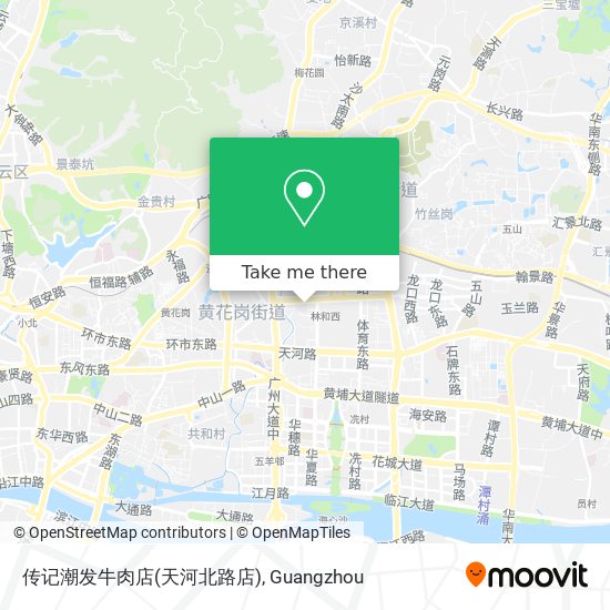 传记潮发牛肉店(天河北路店) map