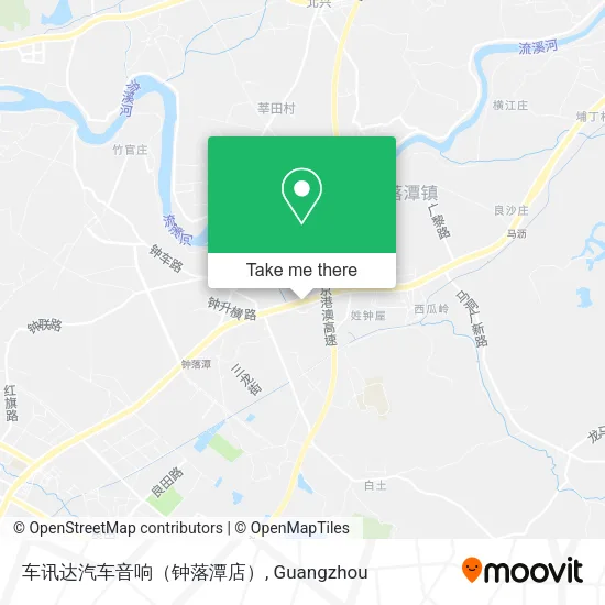 车讯达汽车音响（钟落潭店） map