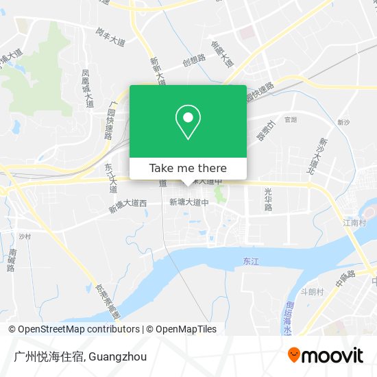 广州悦海住宿 map