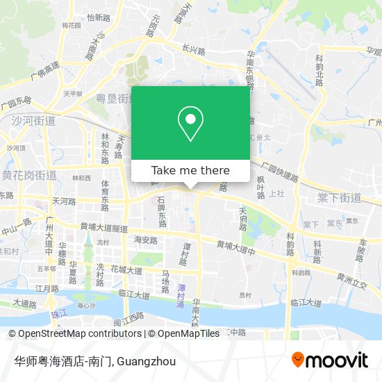 华师粤海酒店-南门 map