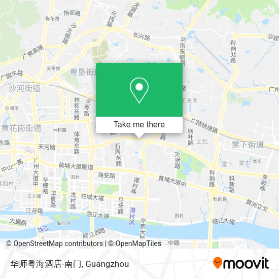 华师粤海酒店-南门 map