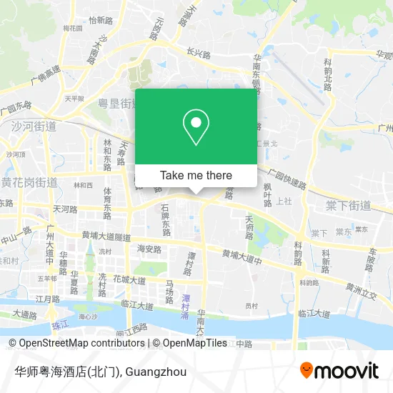 华师粤海酒店(北门) map