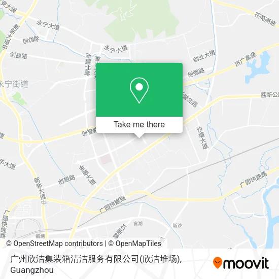 广州欣洁集装箱清洁服务有限公司(欣洁堆场) map