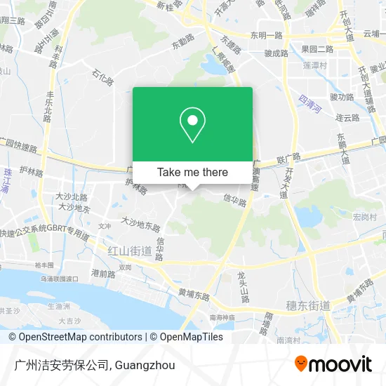 广州洁安劳保公司 map