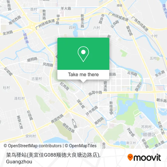 菜鸟驿站(美宜佳G088顺德大良塘边路店) map