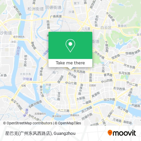 星巴克(广州东风西路店) map