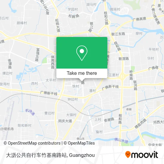 大沥公共自行车竹基南路站 map