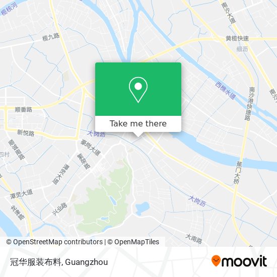 冠华服装布料 map