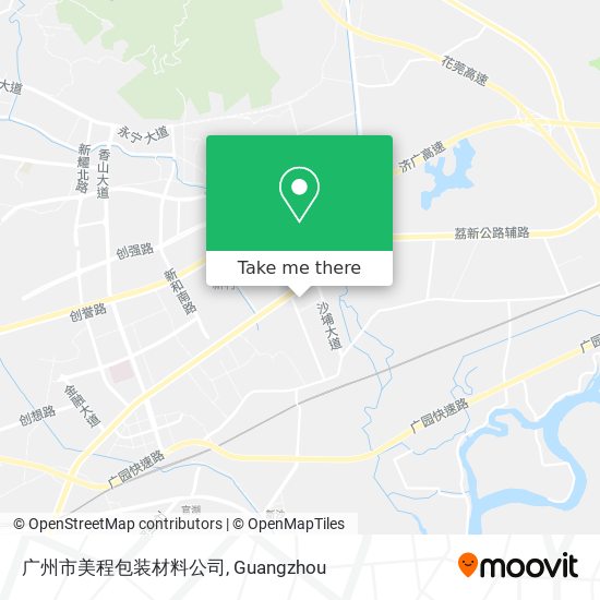 广州市美程包装材料公司 map