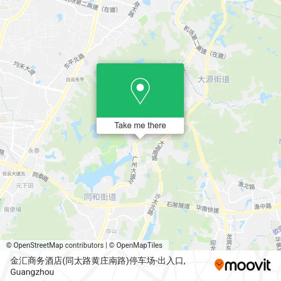 金汇商务酒店(同太路黄庄南路)停车场-出入口 map