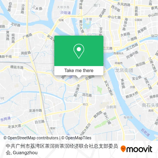 中共广州市荔湾区茶滘街茶滘经济联合社总支部委员会 map