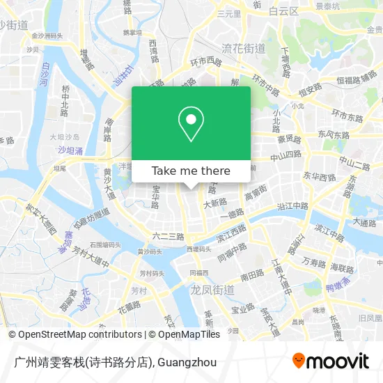 广州靖雯客栈(诗书路分店) map