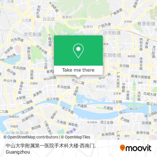 中山大学附属第一医院手术科大楼-西南门 map