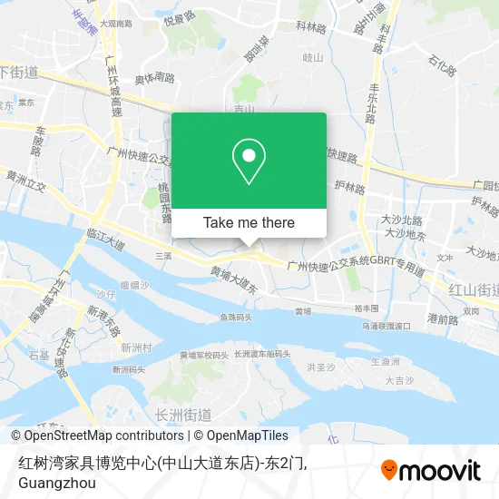 红树湾家具博览中心(中山大道东店)-东2门 map