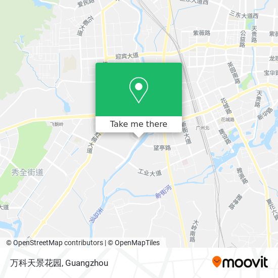 万科天景花园 map