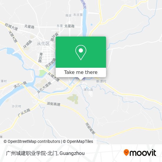 广州城建职业学院-北门 map