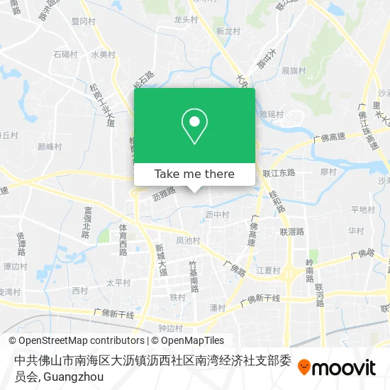 中共佛山市南海区大沥镇沥西社区南湾经济社支部委员会 map