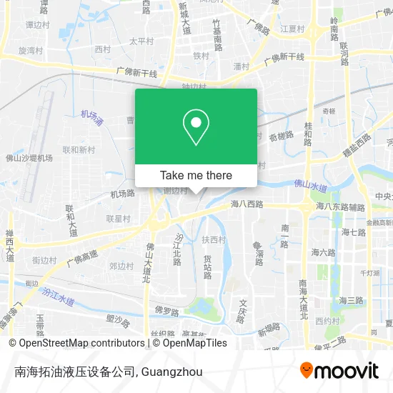 南海拓油液压设备公司 map