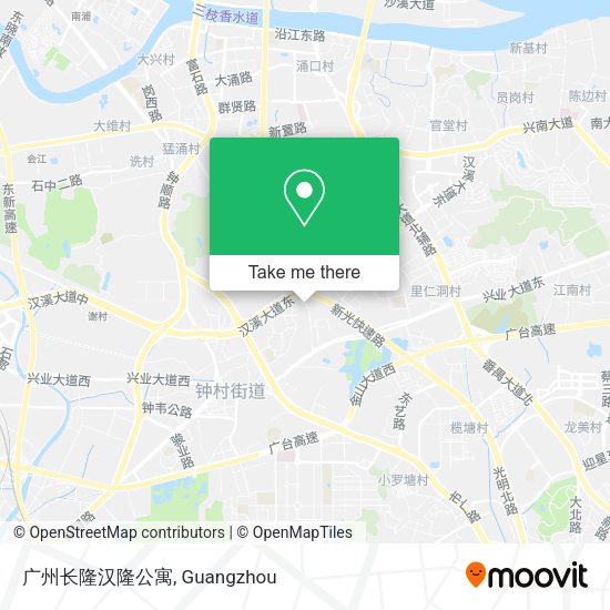 广州长隆汉隆公寓 map